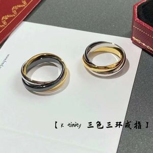 Kajia Rose Three Color Fashion Trend Titanium Steel Precision Classic New Ring V Gold