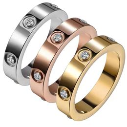 Kajia Six Diamond Titanium Steel Bijoux incolore