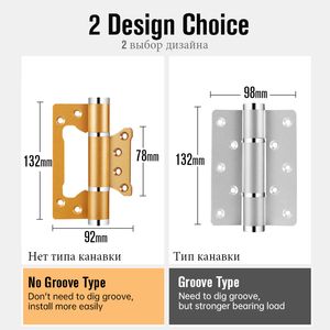 Kak 2 Pack Hydraulic Porte Hinge Porte automatique plus proche 90 ﾰ Positionnement Bustage de porte réglable Soft Fermed 50kg Door Hardware