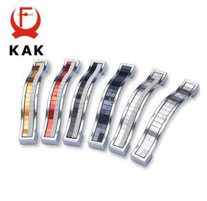 Kak Zinc Alloy Crystal Glass Handles Armoire Tirise Tire des boutons Tiroir Poiglettes Forture de meubles Poignée avec du matériel en cristal