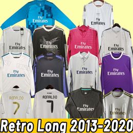 Kaka Benzema maillots de football rétro Di Maria ALONSO RONALDO MODRIC HIGUAIN Real Madrid classique maillot de football vintage à manches longues 2013 2014 2015 2016 2017 18 19 20 13 14