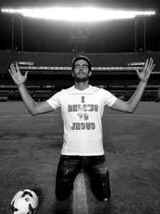 Kaka tretsen voetbal Ik behoor tot Jezus tee voetbal jersey camiseta de futbol shirt fan tops