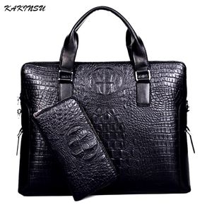 KAKINSU Mannen Messenger Bags Echt Lederen Tas Mannen Aktetas Designer Handtassen Hoge Kwaliteit Beroemde Merk Business Mannen Bag2472