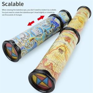 Kaléidoscope des enfants en constante évolution trois mausolée miroir intérieur rétractable rotation maternelle jouets classiques 231228