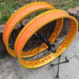 Aleación de aluminio kalosse 26x4.0 pulgadas rueda para bicicletas de nieve 135/190 mm 4.0 ruedas de bicicleta grasas
