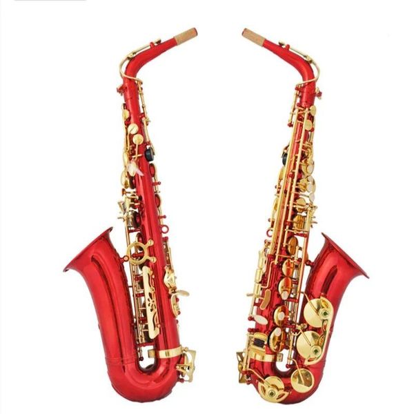 KALUOLIN meilleure qualité Saxophone Alto e-flat rouge Sax Alto embout Ligature Reed cou Instrument de musique niveau professionnel