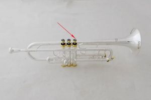 Kaluolin meilleure trompette LT190S-85 instrument de musique trompette Bb plaqué or musique de qualité professionnelle gratuite