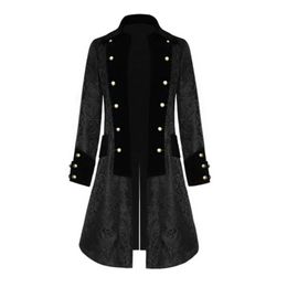 Heren Jassen KANCOOLD JAS MODFIE Steampunk Vintage Tailcoat Jacket Gothic Victorian Frock Uniform Button Costume 917