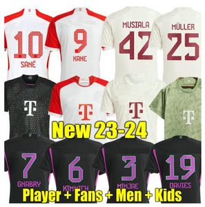 KANE 23 24 camiseta de fútbol SANE 2023 2024 camiseta de fútbol GORETZKA GNABRY camisa de futebol hombres niños kits KIMMICH fanáticos Bayern Munich Oktoberfest Kit Neuer MINJAE