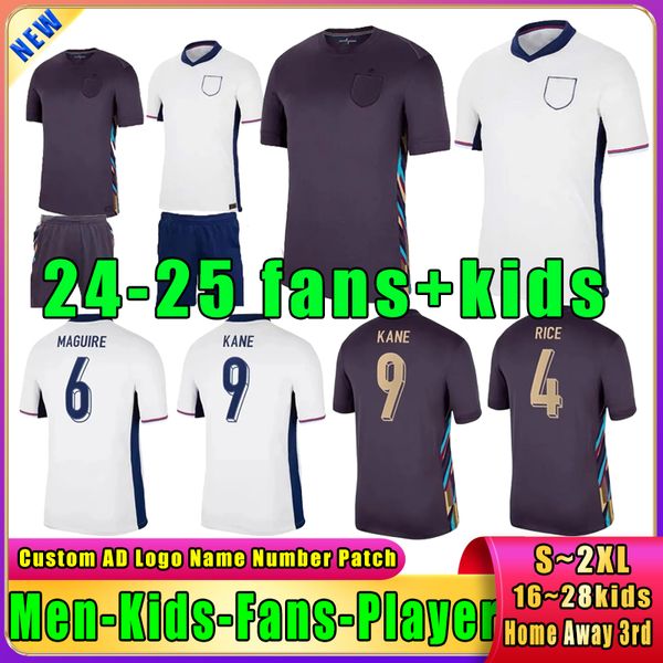 KANE 24 25 New Englands STERLING SAKA MAGUIRE Equipo nacional Fan Player Versión Camisetas de fútbol Copa de Europa STERLING PHILLIPS Camiseta de fútbol Hogar lejos Uniformes para niños