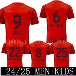 Kane Soccer Jerseys 24 25 Bayern Football Shirt Sane Kimmich Muller Davies Coman 2024 Home Goretzka Gnabry Mane Jersey Musiala Men Kits Kit Kit Uniformes 4xl