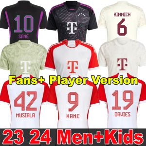 KANE Soccer Jerseys SANE 2023 2024 Camiseta de fútbol MUSIALA GORETZKA GNABRY BAYERNS MUNIch Camisa de Futebol Hombres Niños Kits KIMMICH Fans Player Sets