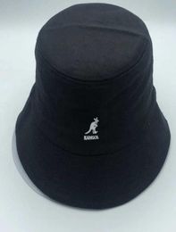Kangaroo Flattop Fisherman Hat Visor Basin hoed mode wilde katoenen stof emmer hoed supervuur mannen en vrouwen flattop stoffenhat q948360