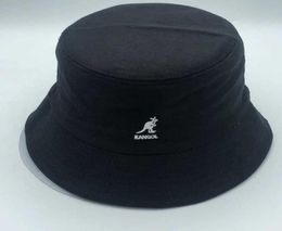 Kangaroo Flattop Fisherman Hat Visor Basin hoed mode wilde katoenen stof emmer hoed supervuur mannen en vrouwen flattop stoffenhat q6822987