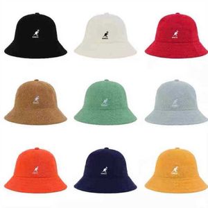 Kangoeroe Kangol Vissershoed Zonnehoed Zonnebrandcrème Borduren Handdoek Materiaal 3 maten 13 kleuren Japanse Ins Super Fire Hat AA220312 2024 Nieuwe zonneklephoed