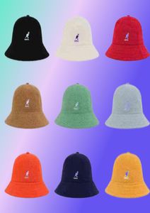 Kangaroo Kangol Fisherman Hat Sun Hat Zonnebrandcrème Borduurdoek Materiaal 3 maten 13 kleuren Japanse ins Super Fire Hat AA2203125296441