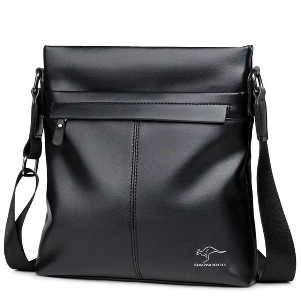 Kangaroo Luxury Brand Messager Sac Men Mes en cuir sac à main vintage Crossbody Small Fap Male Male Male