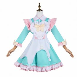 Kangel Maid Cosplay Needy Streamer surcharge Cosplay Costume Party Vêtements Jeu de rôle Comic C Perruques Coser Prop w9Ce #