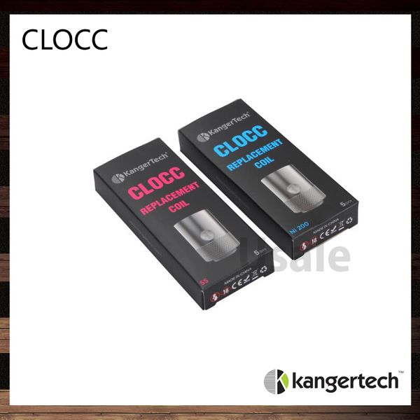 Kanger CLOCC Coil Head 0.5ohm 1.0ohm SS316L Bobinas para CLTANK Atomizador Dripbox 160 Kit Bobinas 100% auténticas
