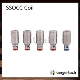 Bobinas Kanger SSOCC bobina de estator 0,5ohm 1,2ohm 1,5ohm Ni200 0,15ohm Substitua a cabeça da bobina para Kanger Nebox Kit Subvod Kit de aço inoxidável OCC 100% autêntico