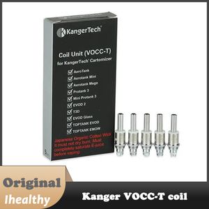 Unidad de bobina Kanger VOCC-T 1.5ohm 1.2ohm 1.8ohm Compatible con Aerotank, Aerotank mini, Aerotank mega, Protank 3, Mini Protank 3, Evod 2, T3D, Evod Glass, Toptank Evod, Toptank Emow