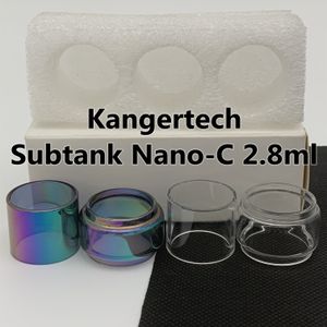 Kangech Kanger Subtank Nano-C 2,8 ml SAG NORMAL TUBE DE SHAPILLE TUBE VERRE STANDÉE STANDARD 3PCS / BOX RETOUR BOSK