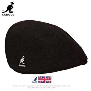 Kangol baret geborduurde pet van puur wol, koningspot dezelfde veelzijdige baret voor mannen en vrouwen