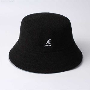 Kangol seau chapeau femme gros seaux coréens pêcheurs masculins collection décontractée collection plate dôme chapeau de soleil différentes tailles noir été 86n3