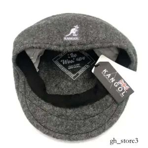 Kangol Cap Ball Caps KANGOL Amerikaanse stijl Kangoeroe Hoge kwaliteit echte wol Voorwaartse hoed Franse schilder Herfst en winter baret Heren Dames Hoeden Kangoeroehoed 163