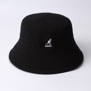 Kangol Mens Fisherman Hat Buckets grote emmer emmer hoed Koreaanse designer dames mode casual collectie platte koepel beanie zon verschillende maten zwarte zomer