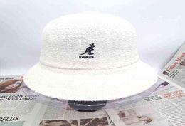 Kangol Solid Color Casual Unisex Bucket Classic Dome Fisherman Hat Black Kangaroo Basin Hat Sport Leisure Designer Bucket Hat H221494347