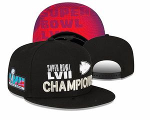 Kansas City Black Superr Bowl 57th Champions Parade Snapback Hat Snapbacks Réglable Mix Match Commander Toutes Les Casquettes