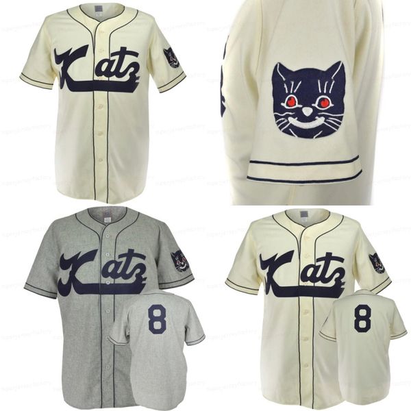 Kansas City Katz 1961 Road Home Jersey 100% ED BRODERIE MAISSEUR DE BASEALBL Vintage Nom personnalisé Numéro Mne Women Youth