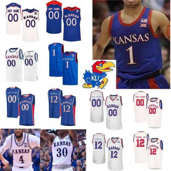 Kansas Jayhawks College Baloncesto Jerseys Mens Christian Braun Jersey Dajuan Harris Elijah Elliott Jalen Wilson Chris Teahan Custom Stitche