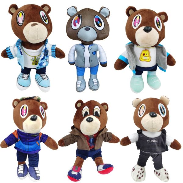 Kanye Teddy Bear Toys Toys Cartoon Bear Dolls Farged Toy Toy Christmas Birthday Gift for Children