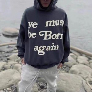 Sudadera con capucha Kanyes Wests YE MUST BE BORN AGAIN sudadera de hip-hop con letras estampadas para hombres y mujeres