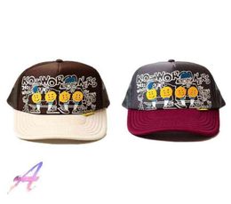 Kapital Hat Twocolor Graffiti Print Face Stitching verstelbare Cap Baseball Cap T2208046115147