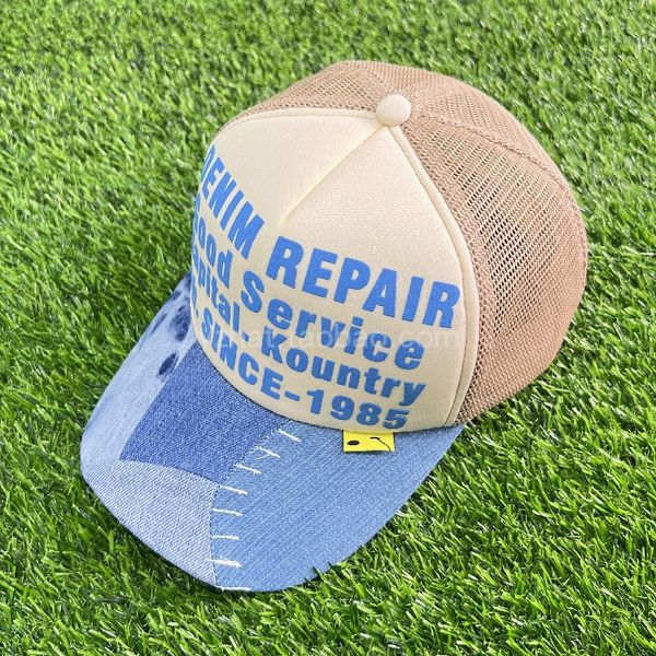 Kapital Chapeaux Denim Couleur Correspondant Lettre Impression Ball Caps Sun Shading Trend Casual Truck Hat