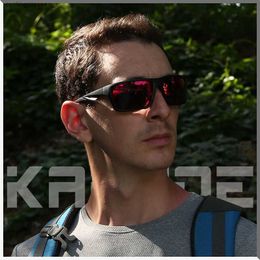 Kapvoe lunettes de cyclisme Lu Ya pêche sports de plein air lunettes de soleil polarisées vélo lunettes coupe-vent