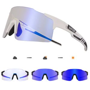 Kapvoe Pochromic lunettes de soleil de cyclisme pour homme femme Sports de plein air lunettes de vélo lunettes de cyclisme vtt lunettes de vélo lunettes 240228
