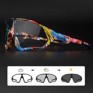 Kapvoe Pochromic cyclisme lunettes de soleil hommes femmes Sport route vtt VTT vélo lunettes lunettes lunettes 240111