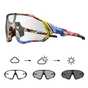 Kapvoe Pochromic Sports Lunes à cycle pour hommes Femmes Mtb Mountain Road Bicycle Eyewear Cycling Sunglasses OCULOS CICLISMO 240508