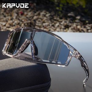 Gafas de sol Kapvoe pocromáticas para hombre y mujer, gafas deportivas para ciclismo, gafas para correr en carretera, gafas para bicicleta MTB para conducir 240129