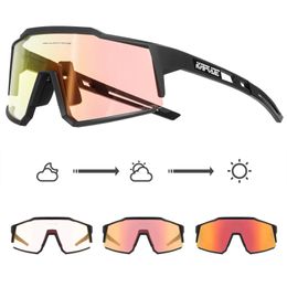 Kapvoe gafas de ciclismo pocromáticas rojas para hombre, gafas de sol Mtb para mujer, bicicleta de carretera Uv400 al aire libre 240124