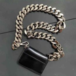 Kara -tas Dikke kettingtas Tas Modieus Slunde veranderd borsttas Ins Super Fire Mini Leather Mini Wallet 3 Maten 220623274A