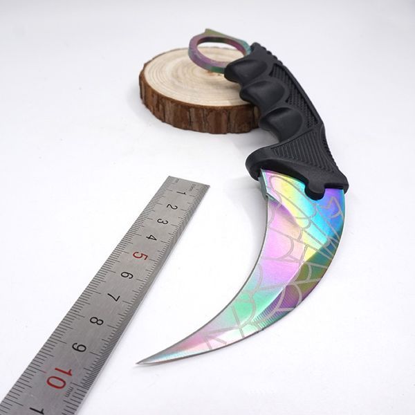 Karambit Lnife Csgo Counter Doppler Strike Hawkbill Claw táctico Juego Karambit Game Lnife Combat Outdoor Defense F890L Real Tool 290a