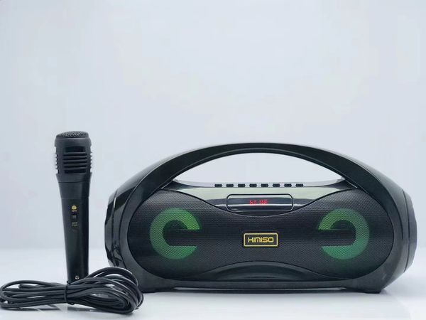 Karaoke KM-S1 S2 MINI Portable Bluetooth 5.0 Enceinte Microphones sans fil LED Rythme Light Home Family Singing Machine