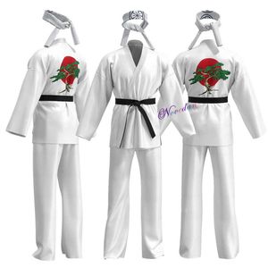 Karaté Kid Cobra Kai Costume Kid Femme Men Kimono Tory Nichols Daniel LaRusso Cosplay Uniforme Bandband Halloween Party OutfitCosplay