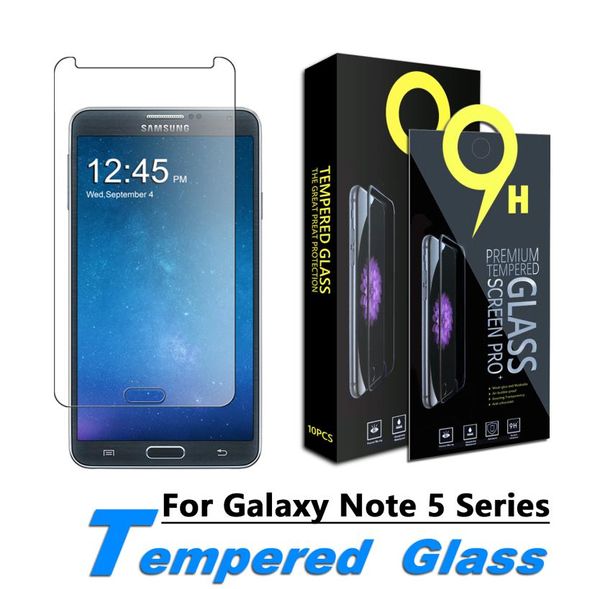 Kareen para Samsung Galaxy Note 3 Nota 4 Nota 5 G360 G530 S6 Protector de pantalla de vidrio templado activo con caja de papel minorista2841321