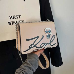 karl modieuze oude boeddha schoudertas veelzijdige kleine letter kleine vierkante tas kettingriem crossbody tas 231115